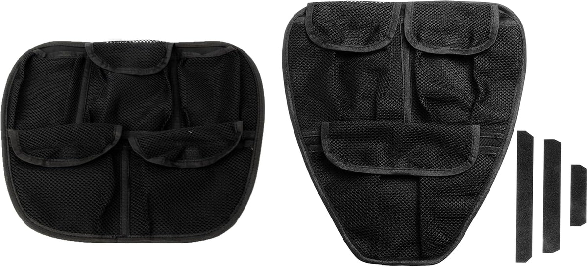 Black Style Removable 3 & 5 Mesh Pockets Front Trunk Organizer Frunk Tool Bag Set For Can Am Spyder F3 F3-S F3-T F3-L 2015+ Accessories