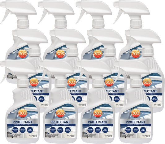 303 Marine Aerospace Protectant – UV Protection – Repels Dust, Dirt, & Staining – Smooth Matte Finish – Restores Like-New Appearance – 10 Fl. Oz. (30305-12PK)