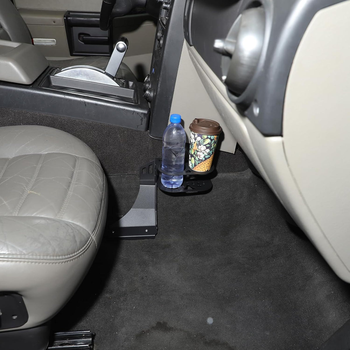 PIUGILH Passenger Seat Lower Cup Holder Compatible with Hummer H2 2003-2009, Aluminum Alloy Underseat Water Cup Holder Expander Bracket