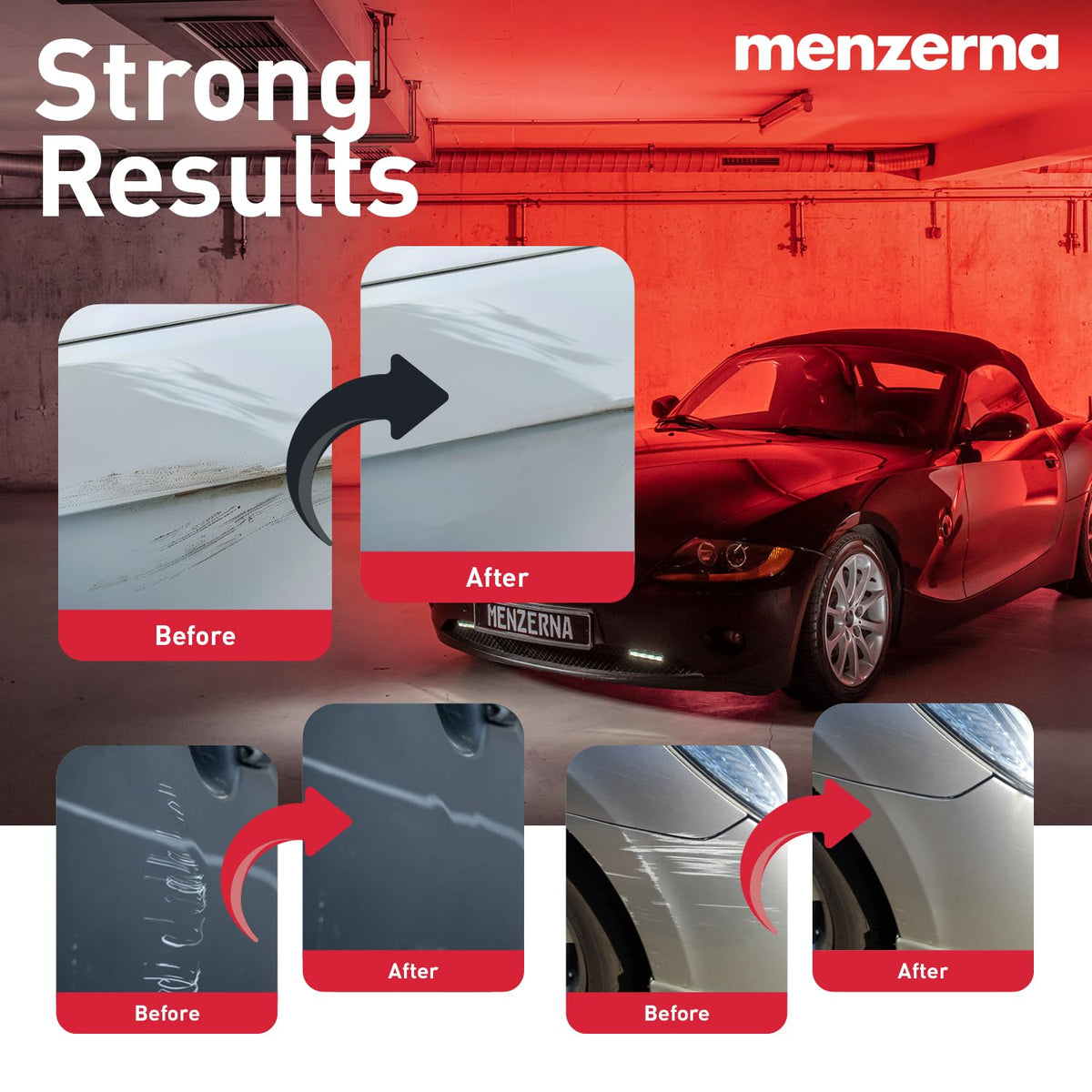 menzerna Heavy Cut Compound 400 Car Polish I Scratch Repair I 8 oz