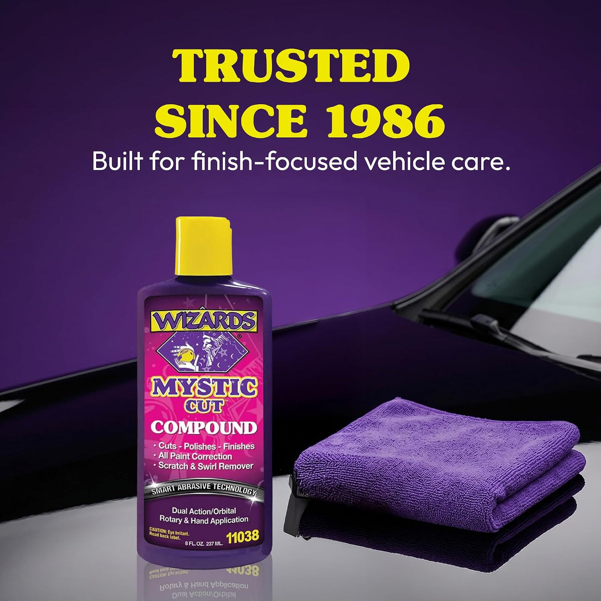 Wizards Mystic Cut Smart Abrasive Compound for Swirls, Scratches - 8 oz