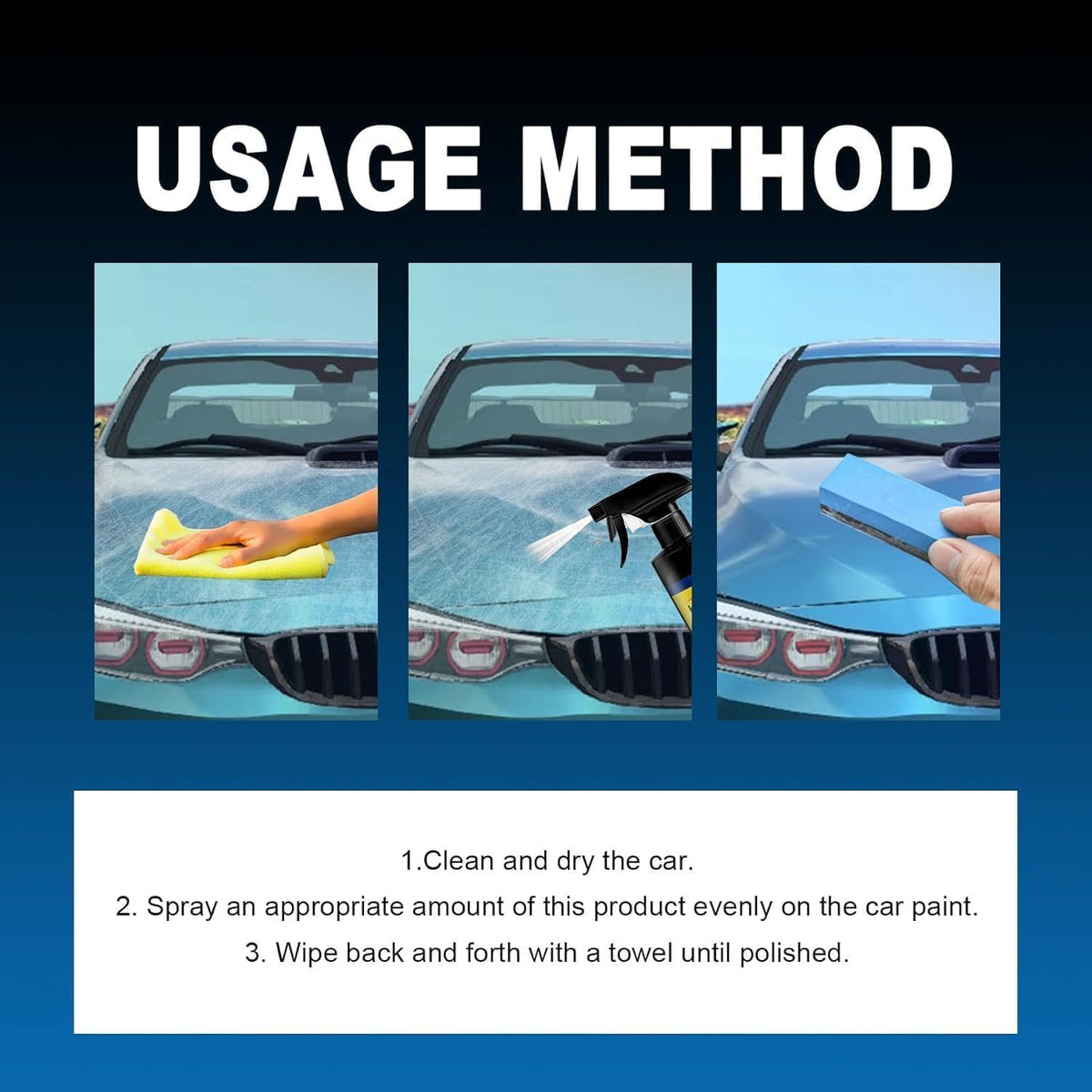 Sopami nano Ceramic Paint Sealant, Ceramic Coating for Cars Maximum Gloss & Shine ceramic wax, car coating spray Extremely Hydrophobic Ceramic Spray Coating, RVs, Motorcycles, Boats, and ATVs