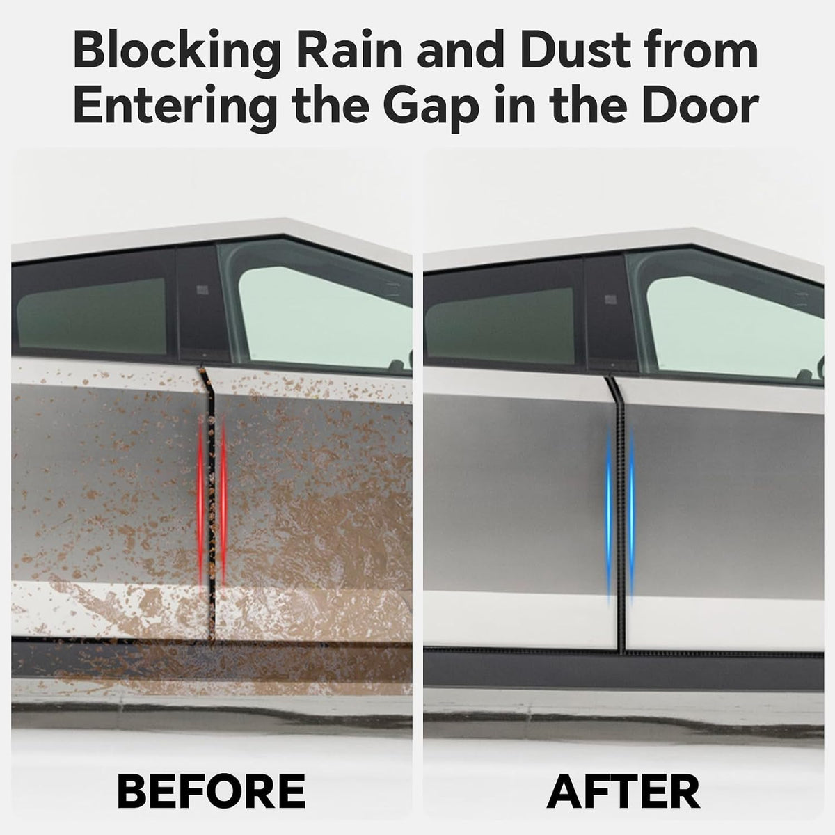 Door Edge Guards for Tesla Cybertruck Door Seal Strip