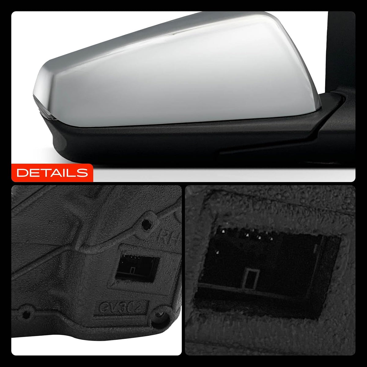 A-Premium Passenger Side Power Door Mirror Compatible with Chevrolet, GMC