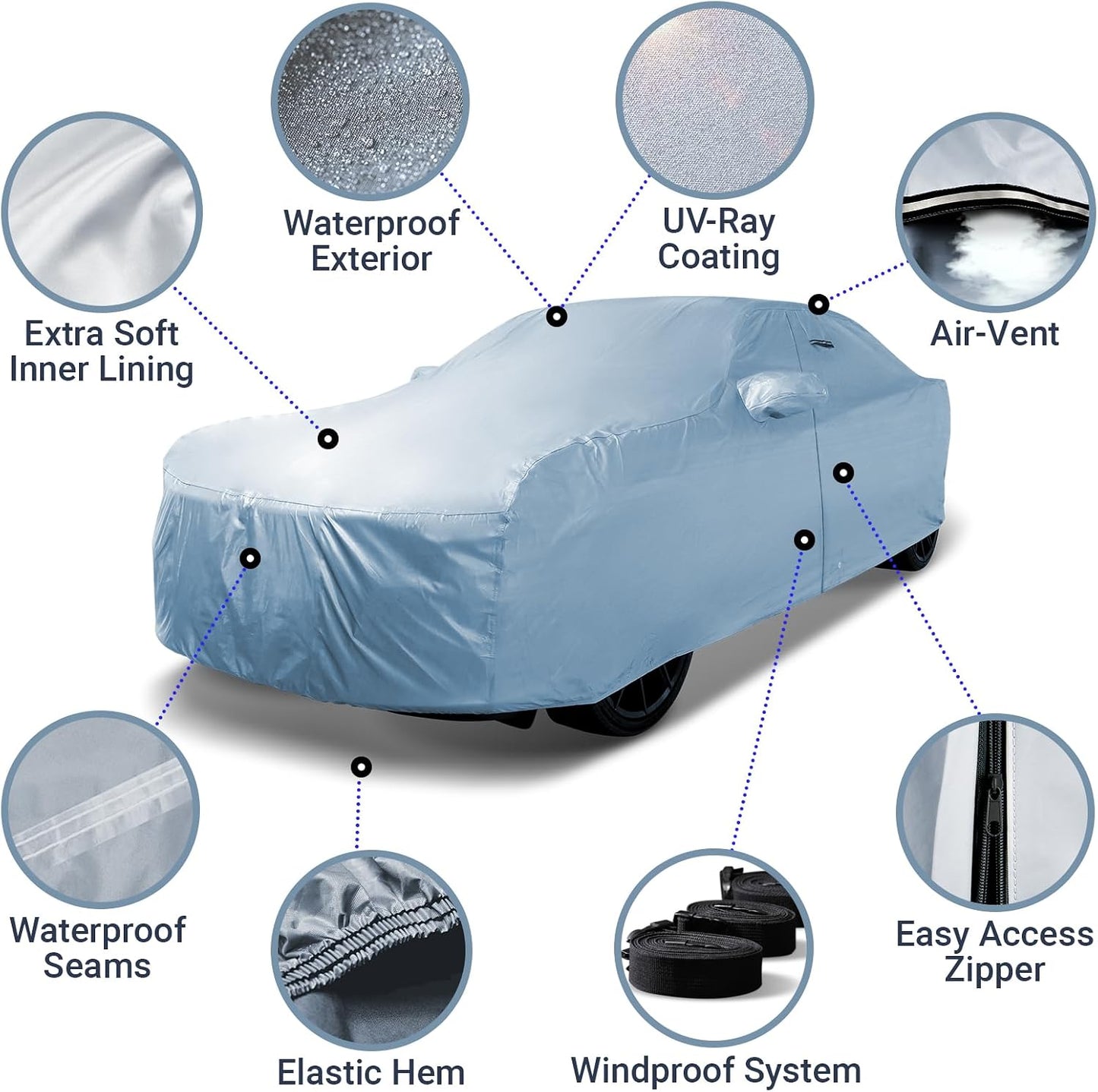 iCarCover Custom Car Cover for 1997-2016 Porsche Boxster Waterproof All Weather Rain Snow UV Sun Hail Protector for Automobiles, Automotive Accessories Full Exterior Indoor Outdoor Car Cover