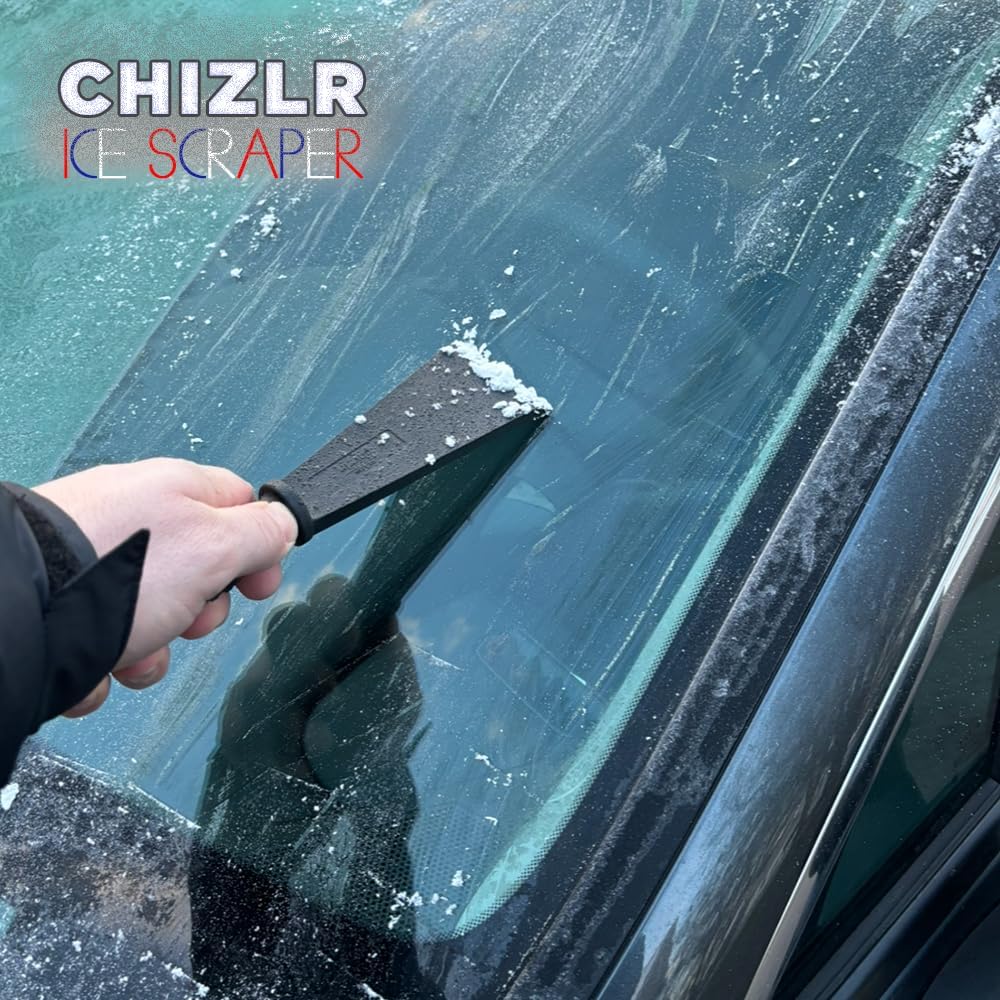 Chizlr Compact Ice Scraper - Effortlessly Remove Ice & Snow! Portable Design, Comfortable Grip, Sturdy Blade. Stay Ready for Winter Driving (2)