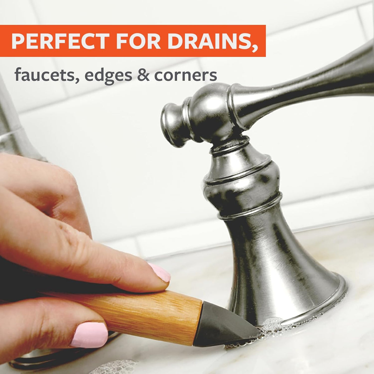 Full Circle Every-Crevice Detail Brush for Grout, 2-Pack.