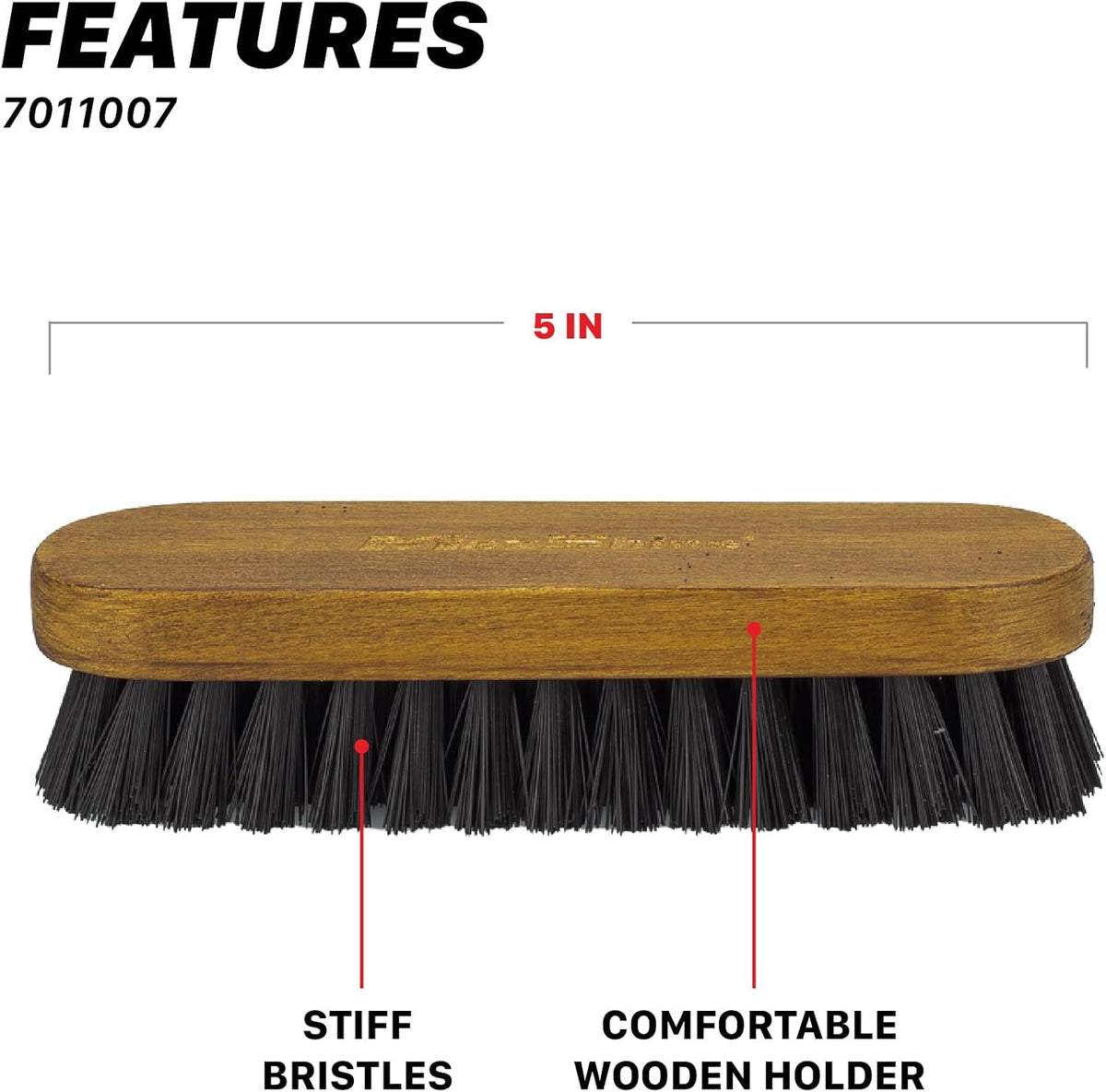 Maxshine Universal Leather & Upholstery Brush – Soft Nylon Interior Detailing Brush for Leather, Vinyl, Fabric & Carpet Cleaning – Car Detailing Brush for Seats, Floor Mats & Door Panels