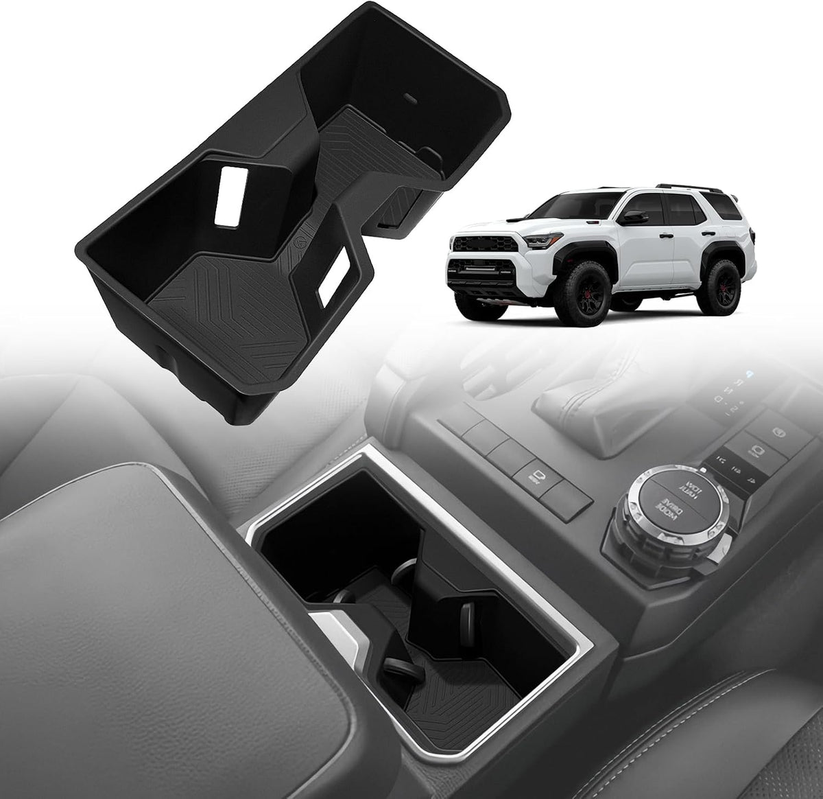 Muslogy Center Console Cup Holder for 2025-2026 Toyota 4Runner Accessories