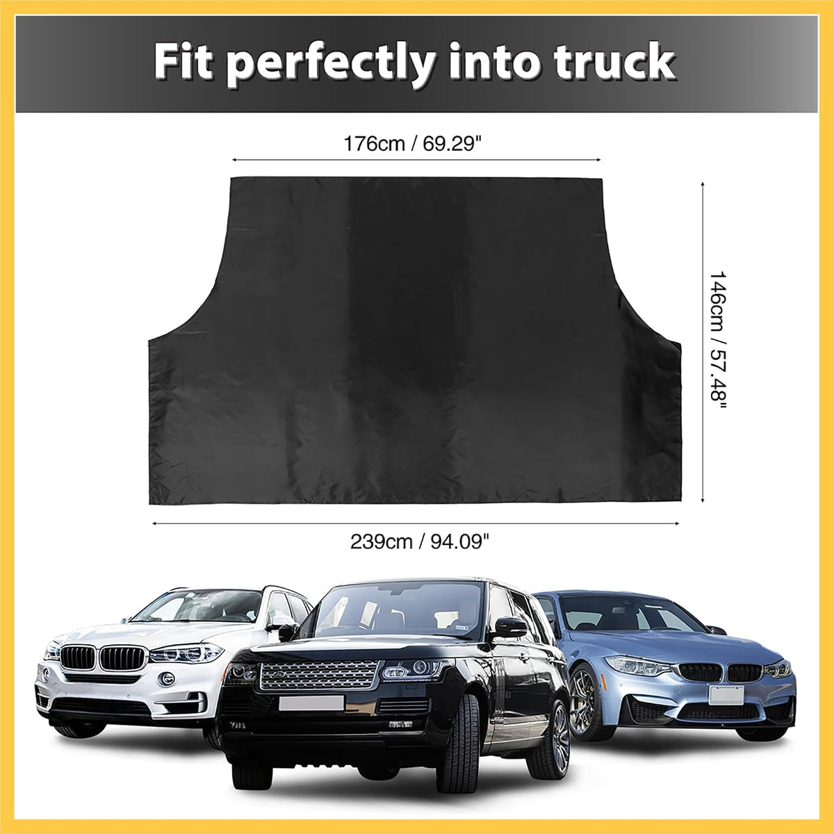 210T Magnetic Car Windshield Cover Sun Shade Snow Frost Ice Guard Waterproof Windshield Protector for SUV 94 x 57.4 Inches Auto Replacement Parts