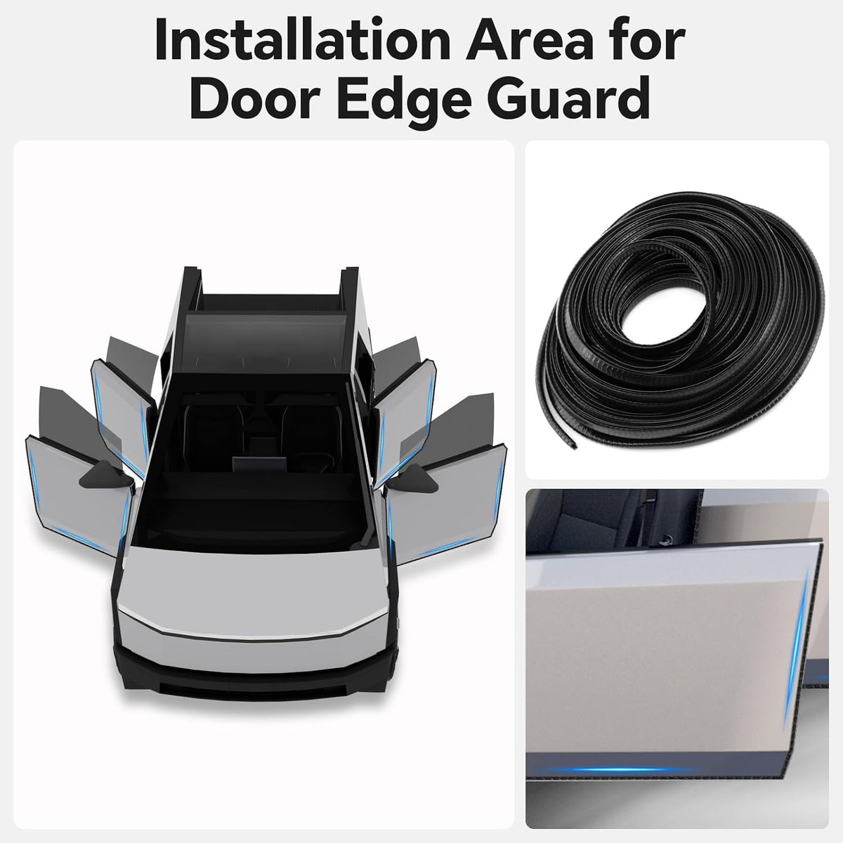 Door Edge Guards for Tesla Cybertruck Door Seal Strip