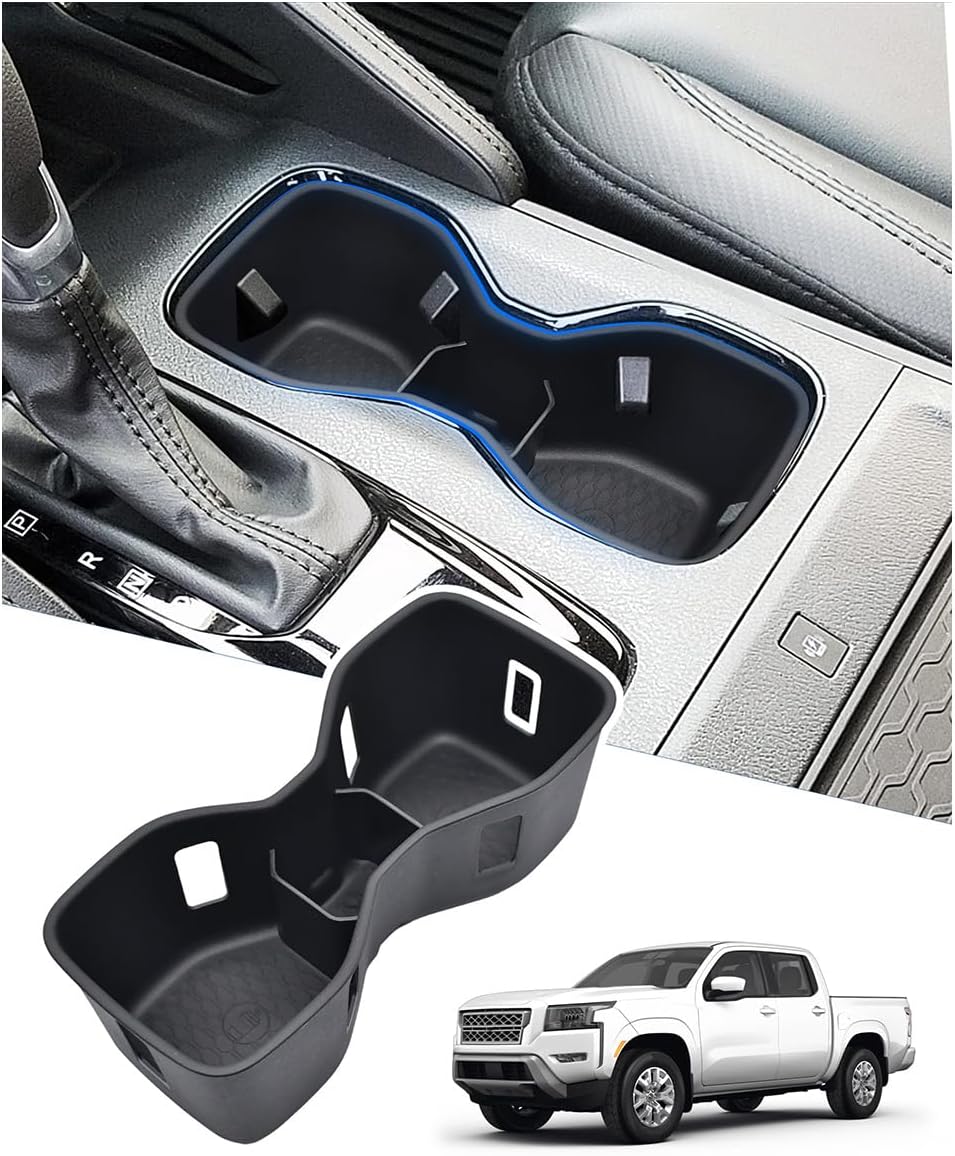 Cup Holder Inserts for 2022-2025 2026 Nissan Frontier Accessories