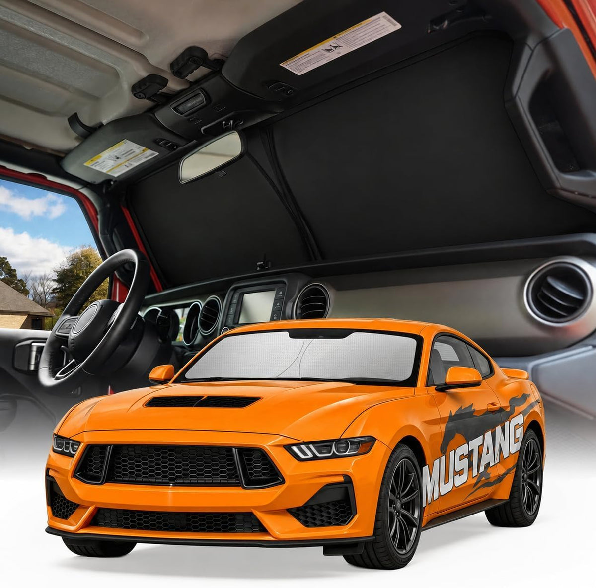 [2026 Upgraded] Weektic Windshield Sun Shade for Chevy Colorado 2023 2024 2025 2026, 5-Layer Ice Crystal Reflective & Heat Insulating Sunshade for Car Windshield | Silver Foldable Sun Blocker