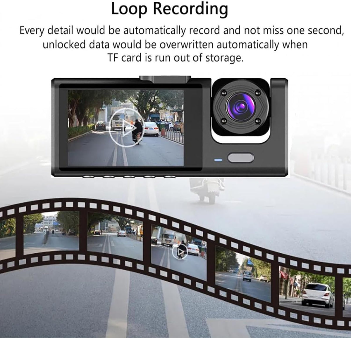 Dash Cam for Car Security Dash Camera Front and Cabin Car Video Recorder