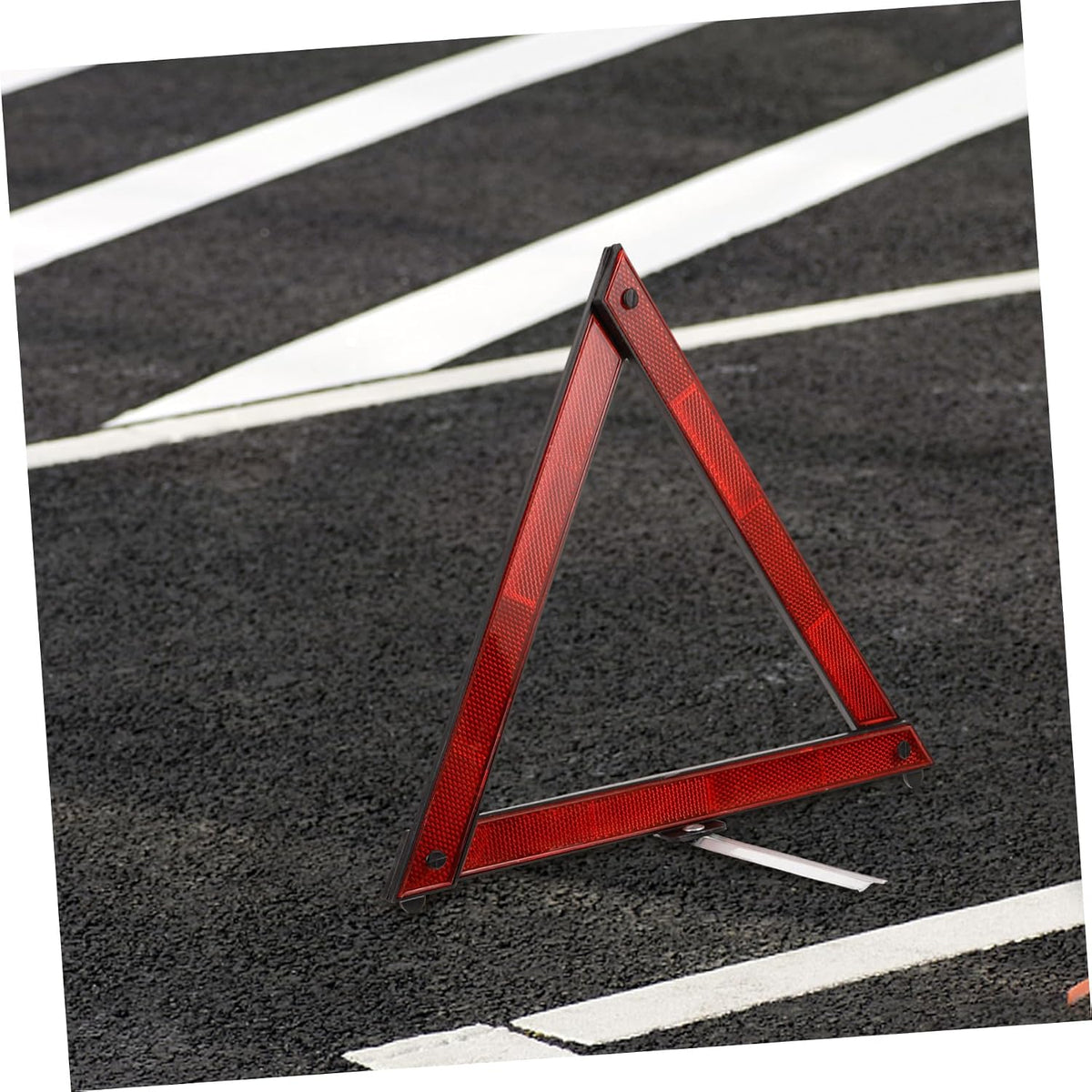 KICHOUSE Car Safety Triangles 3 Pack Reflective Road Triangle Kit for Traffic Safety Nighttime Visibility