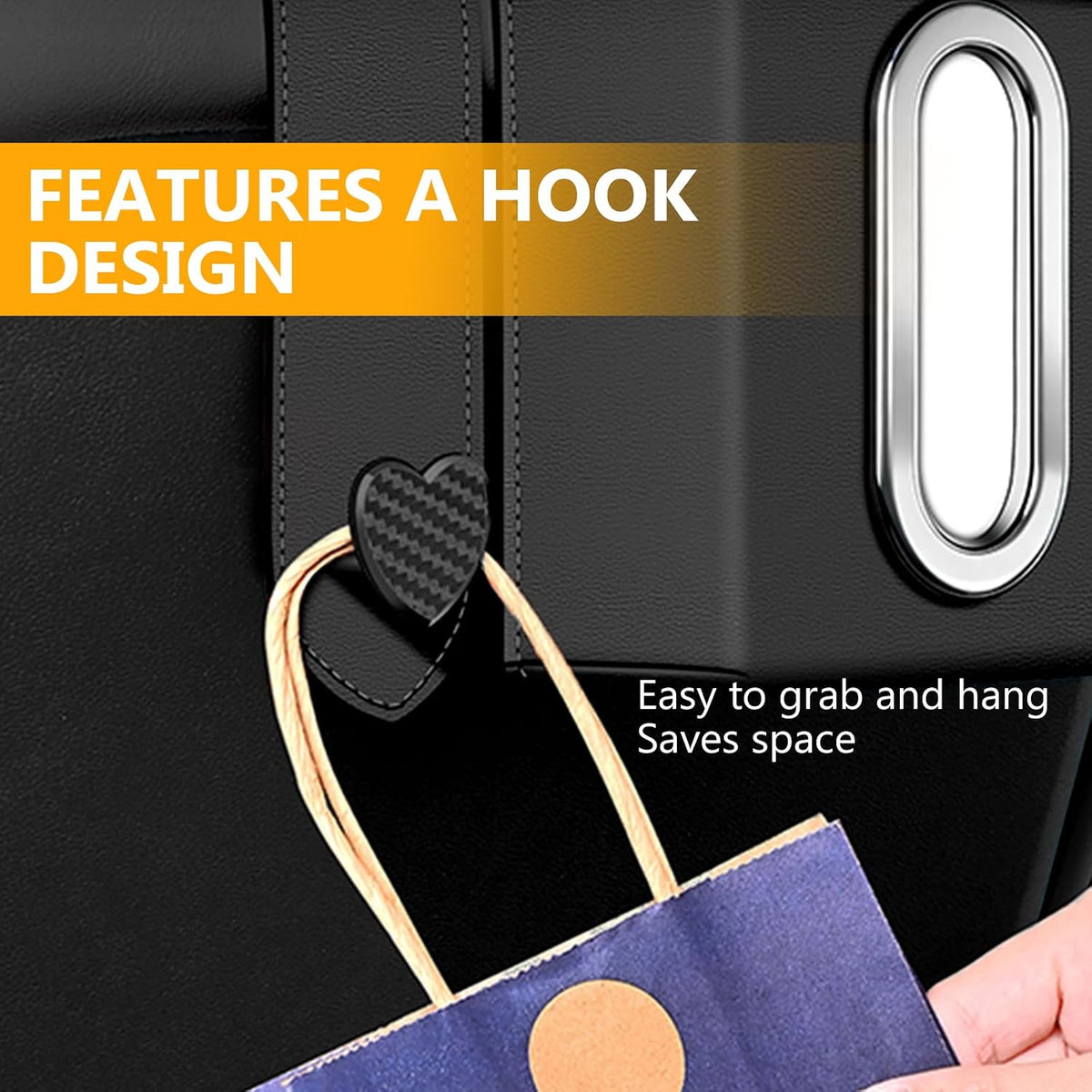 Car Tissue Holder Backseat Organizer Universal Fit Fits 100 Tissues
