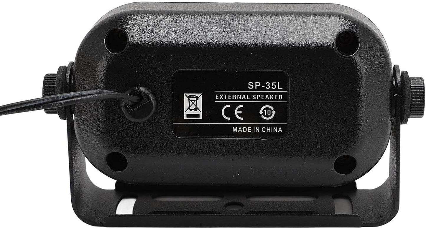 3.5mm Car External Speaker for CB Radio Ham Radio, Mini External Speaker with 14.76ft Cable, Loud Clear Sound for Mobile Transceiver Scanner, 5W 7W Compact Speaker