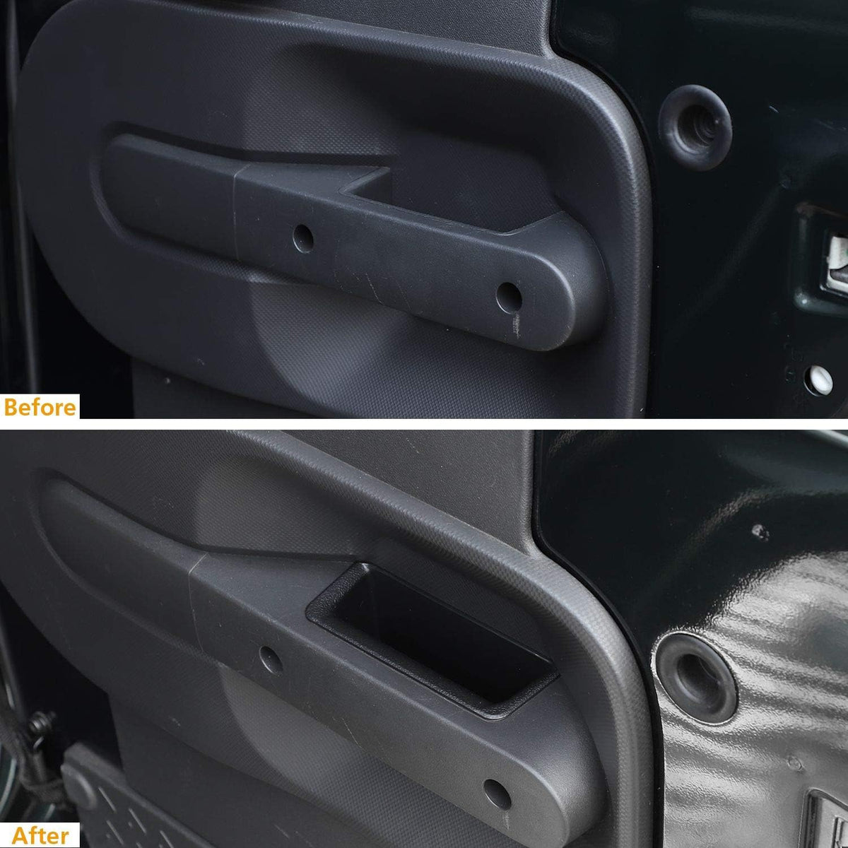 JeCar Door Handle Storage Tray Organizer for 2007-2010 Jeep Wrangler JK JKU