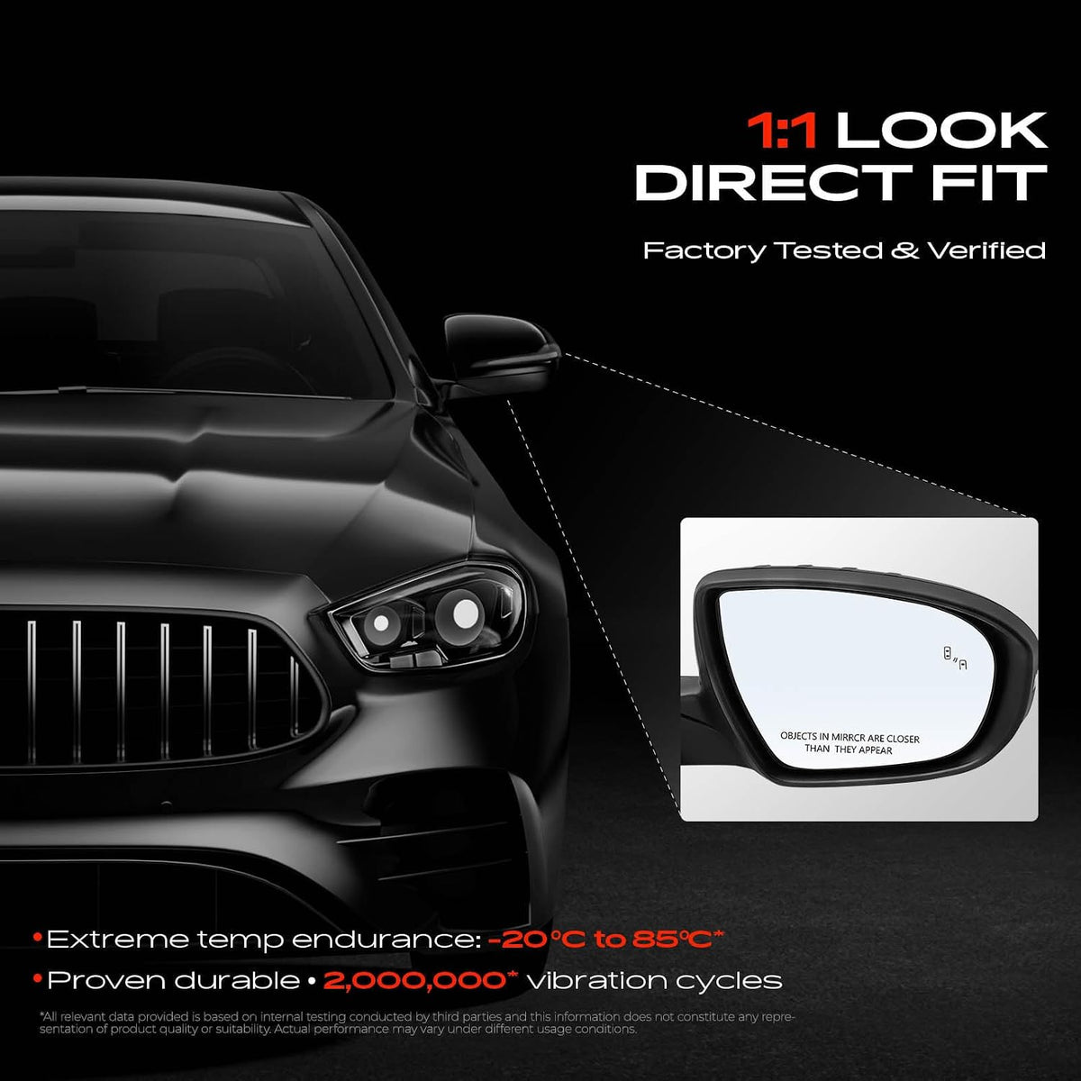 A-Premium Passenger Side Power Door Mirror Compatible with Kia