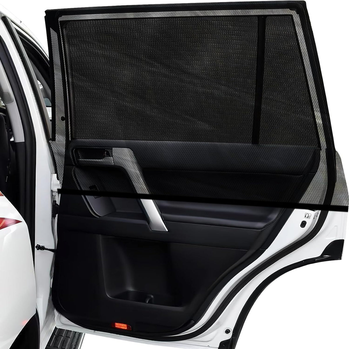 Car Window Shades，for Baby/Camping UV-Protection 2PCS Large 49"x22" | Car Sun Shades for Side Windows with Breathable Mesh，for Back Covers Car, Truck, Suv, Car Camping Essentials,Black