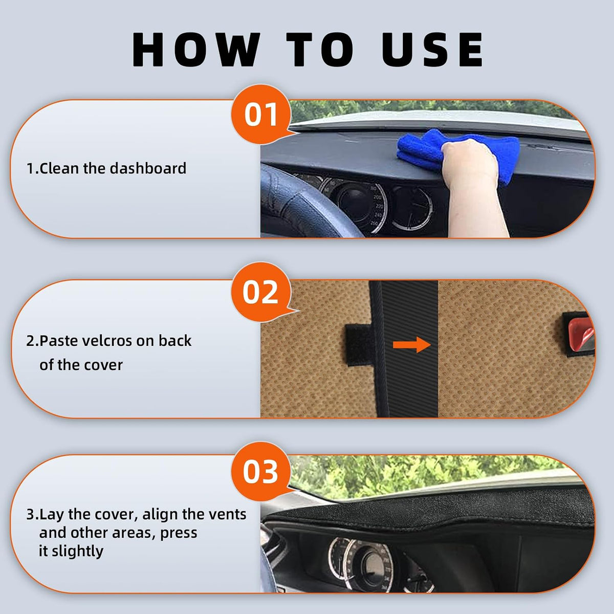 Dashboard Cover Dash Mat Fit for Ni-ssan Sentra 2019-2013 (Without HUD Models),Car Dash Board Mat Anti-Glare Carpet,Non-Slip Pad Sunshield Protector (Black)