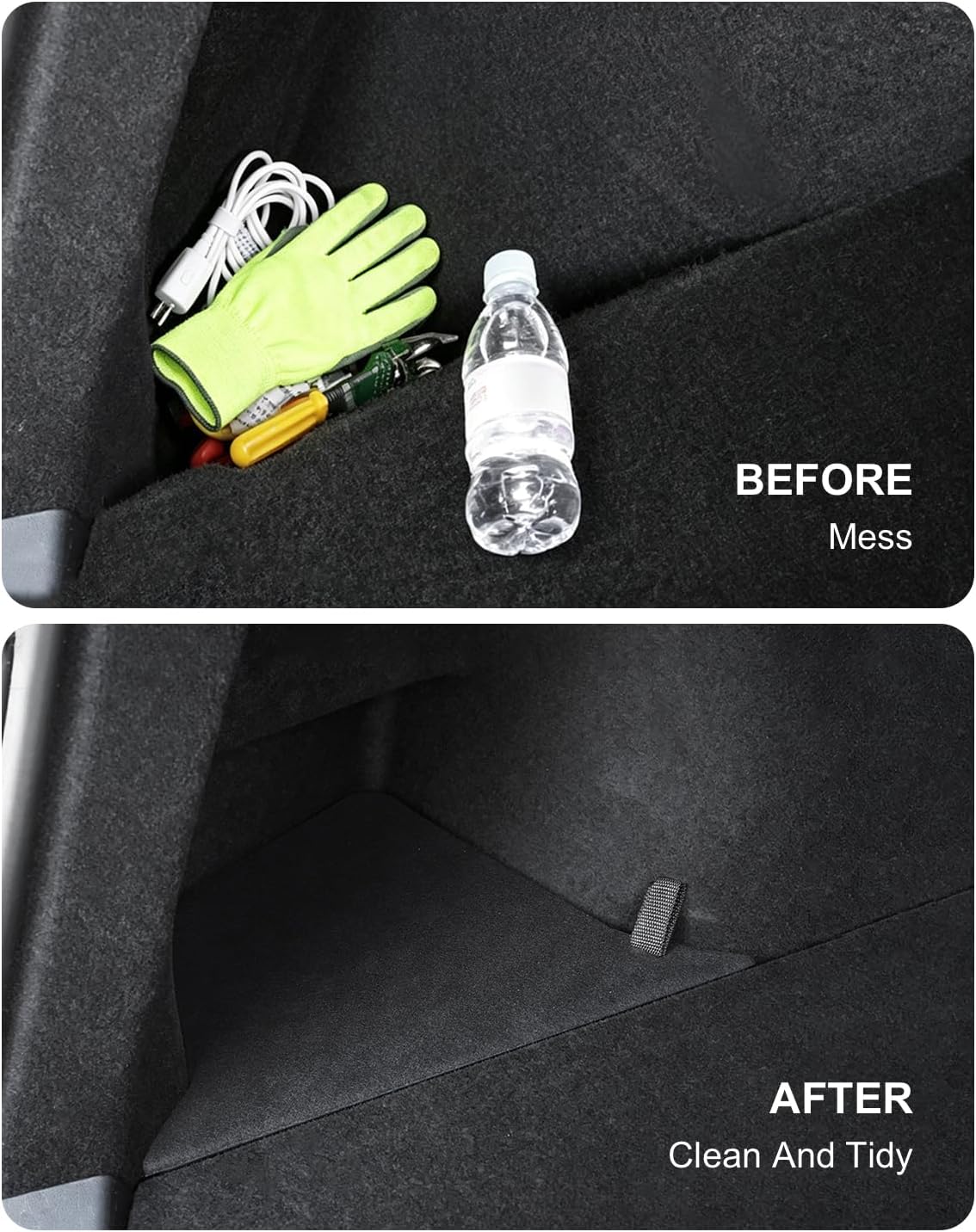 Xprite Rear Trunk Storage Bins for 2025-2026 Tesla Model Y Juniper 5-Seat
