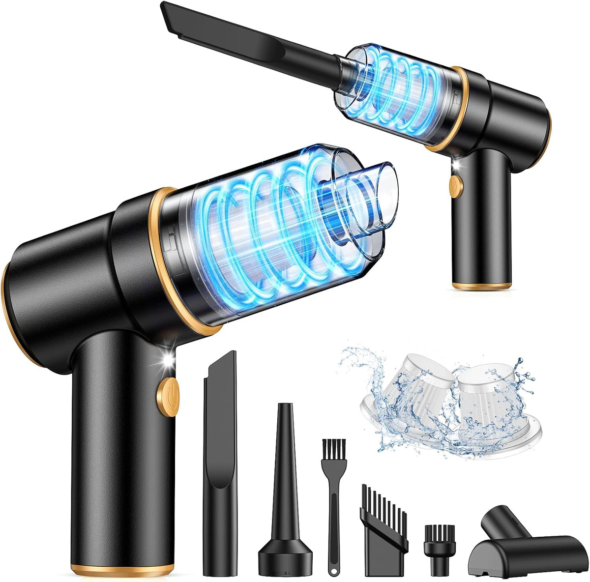 Handheld Car Vacuum Cleaner, 9000PA Hand Held Vacuum Cleaner & Air Duster