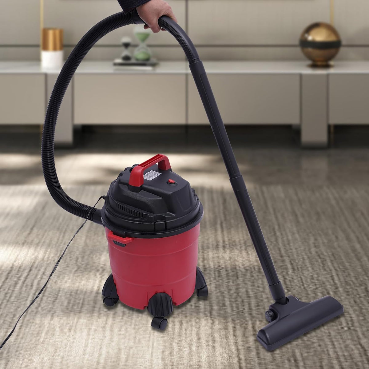Wet and Dry Vacuum Cleaner, 3-in-1 Cleaning Machine, Low Noise Electric Vacuum Cleaner with HEPA Filter Large Capacity, Suitable for Home, Garage, Car, Pet Hair Cleaning