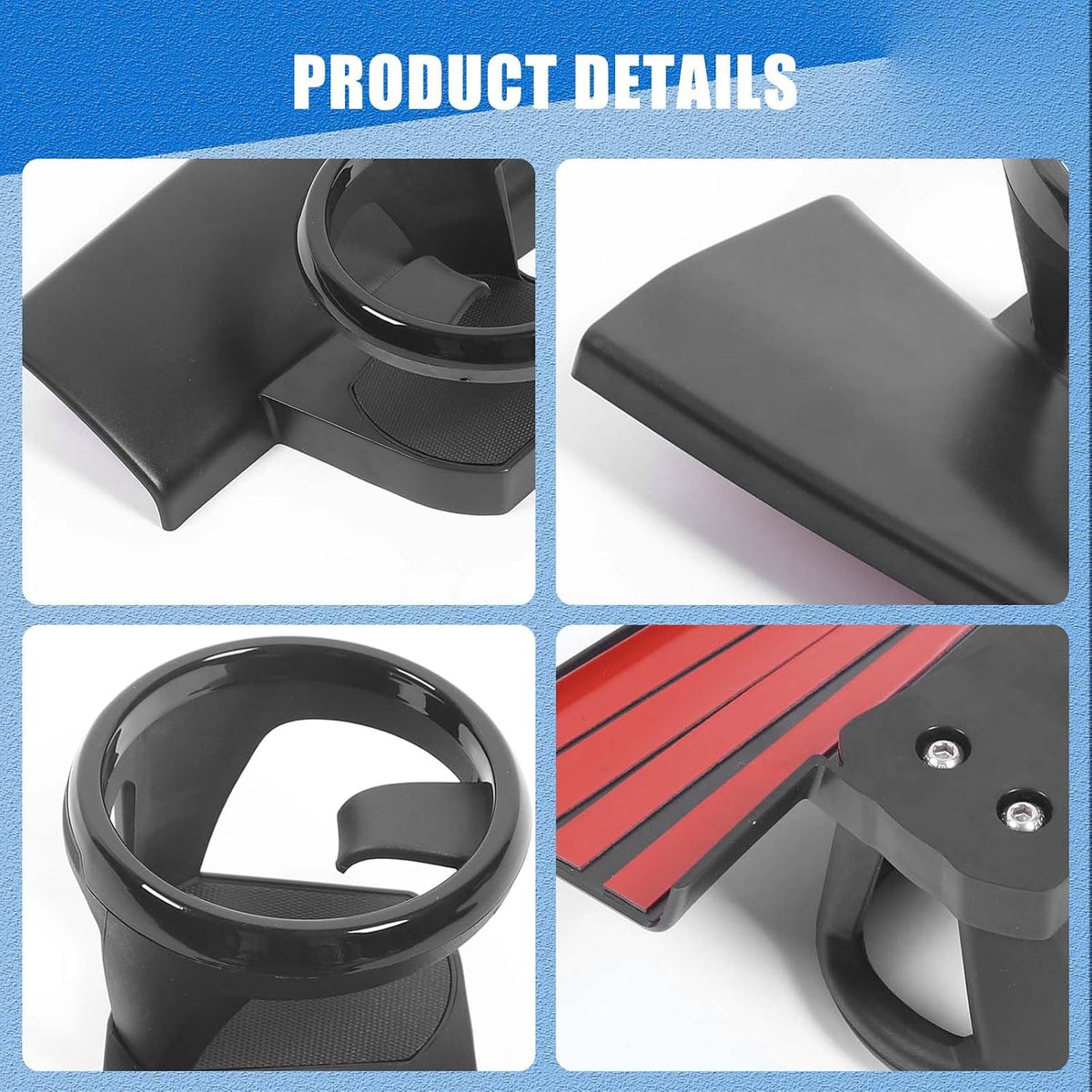 Car Cup Holder Compatible with Honda Pilot 2016-2022 Accessories, Cup Holder Expander for Honda Pilot Side Door Panel, Black ABS Cup Drink Holder 1Pcs (Left)