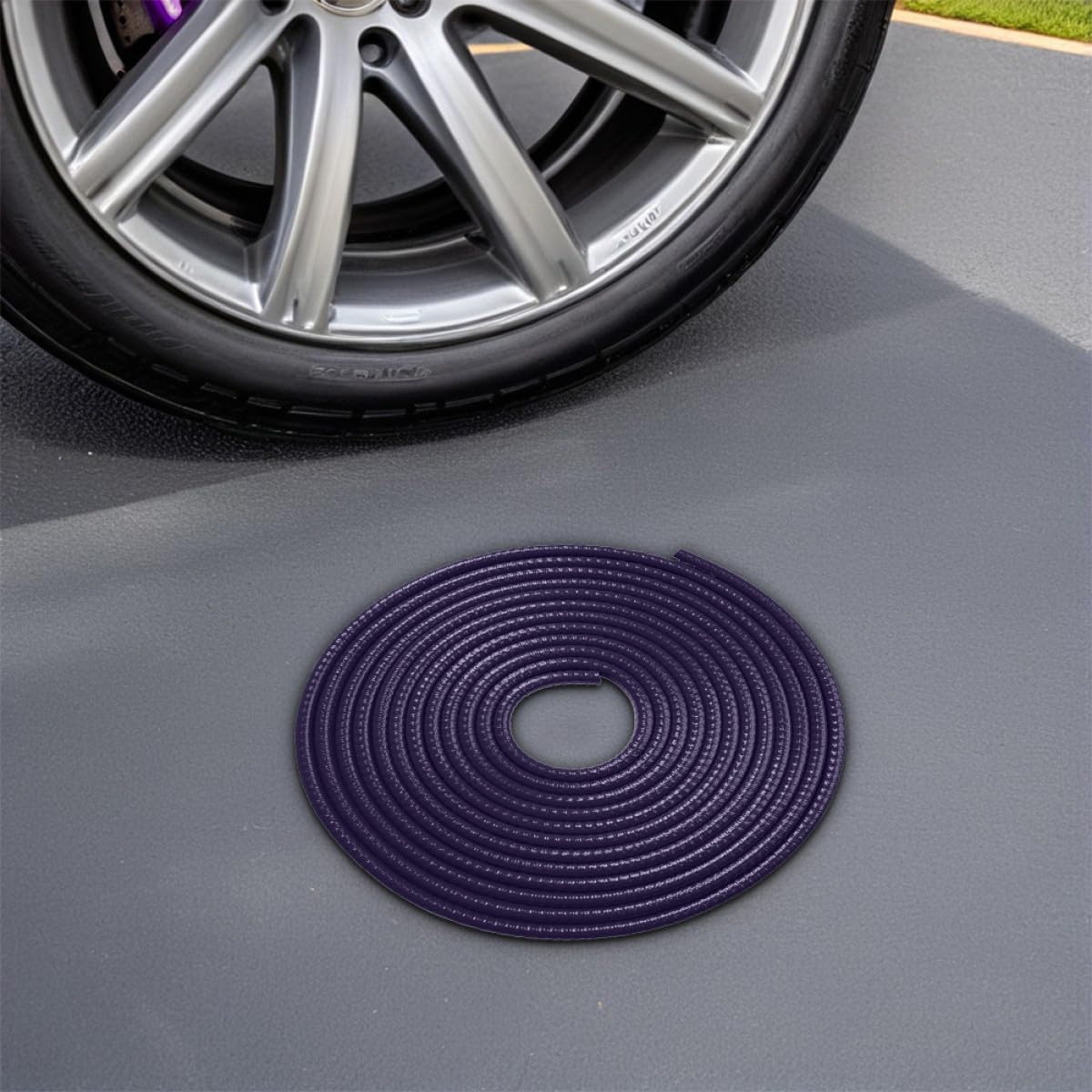 SEWACC Purple Car Door Edge Protector Rubber Door Edge Guard Trim Strip for Scratch Prevention Door Sills Hatches and Panels Car Door Protector Guards for Easy Install