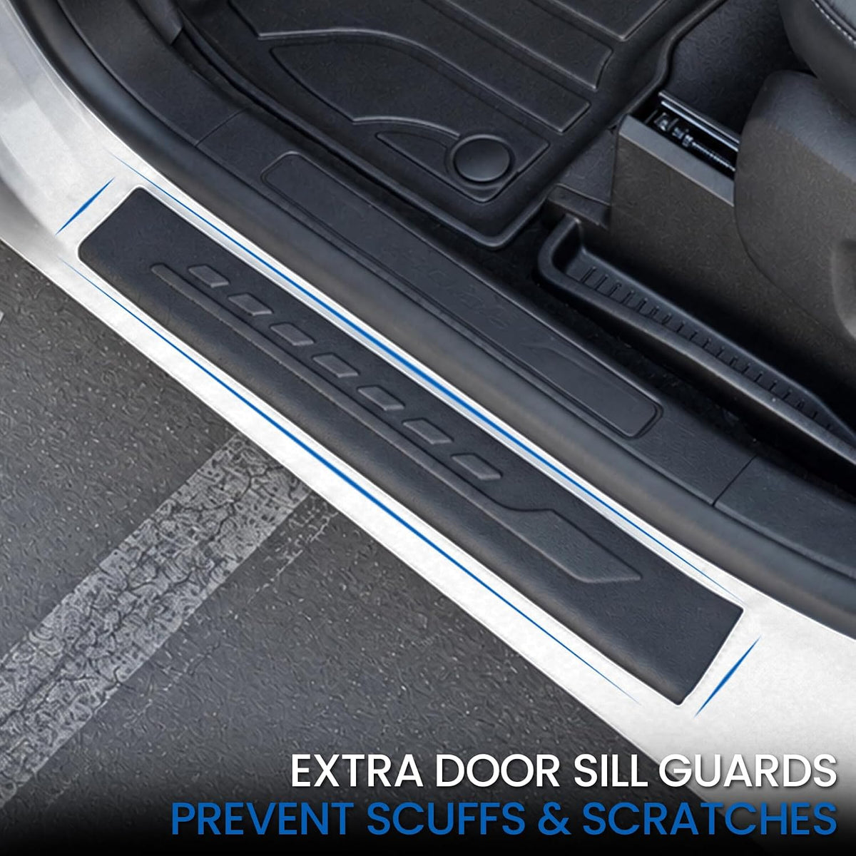 Floor Mats for Ford Edge 2015-2025, with Cargo Mat Backrest Mats