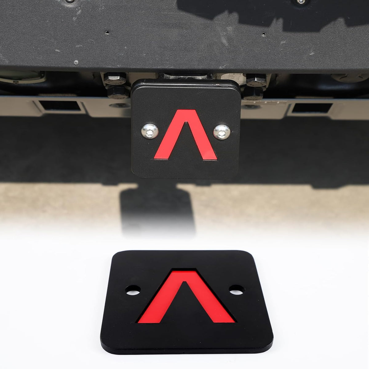 Car Trailer Hitch Cover Compatible with Ineos Grenadier 2020-2025 car Bon Steel Pulling Hook Dust Plug Square Mouth Protector External Accessories (Black)