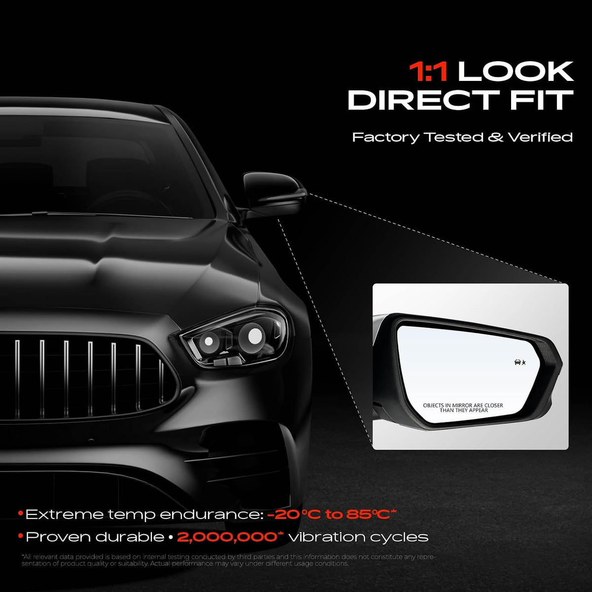A-Premium Passenger Side Power Door Mirror Compatible with Chevrolet, GMC