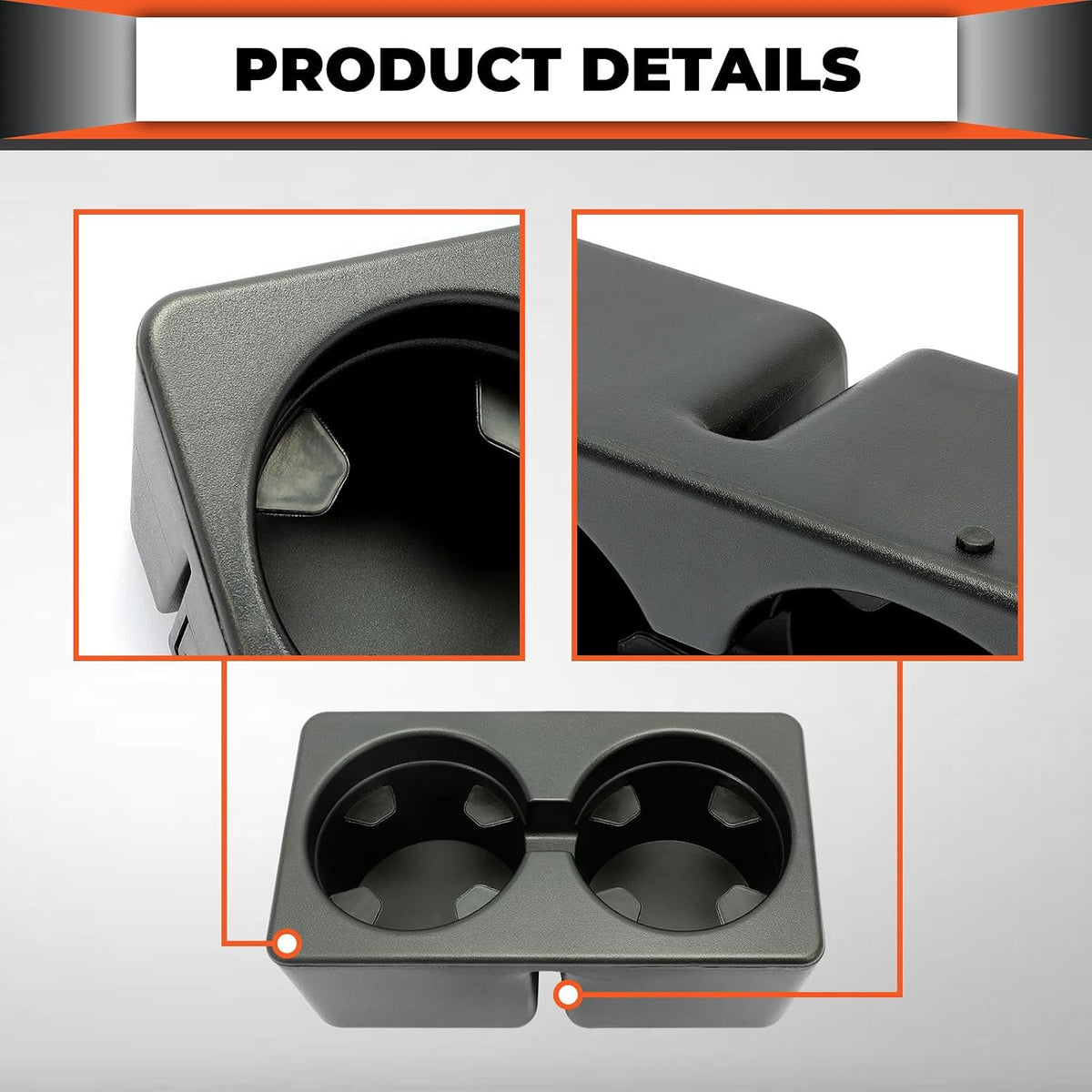 ECOTRIC Cup Holder Compatible with 07-14 Silverado Avalanche Tahoe Sierra