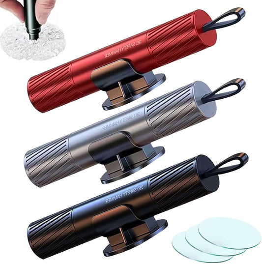 Breeker - Breeker Glass Breaker, Breeker Car Escape Tool, Car Window Breaker with Seatbelt Cutter, for Land and Underwater (MixColor)