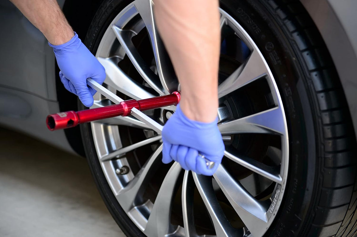 GTE TOOLS - LugStrong 26" Universal Compact Lug Wrench Set, Super-Strong Tire Iron & Lug Nut Remover - 2x more torque! Never Get Stuck on the road again!