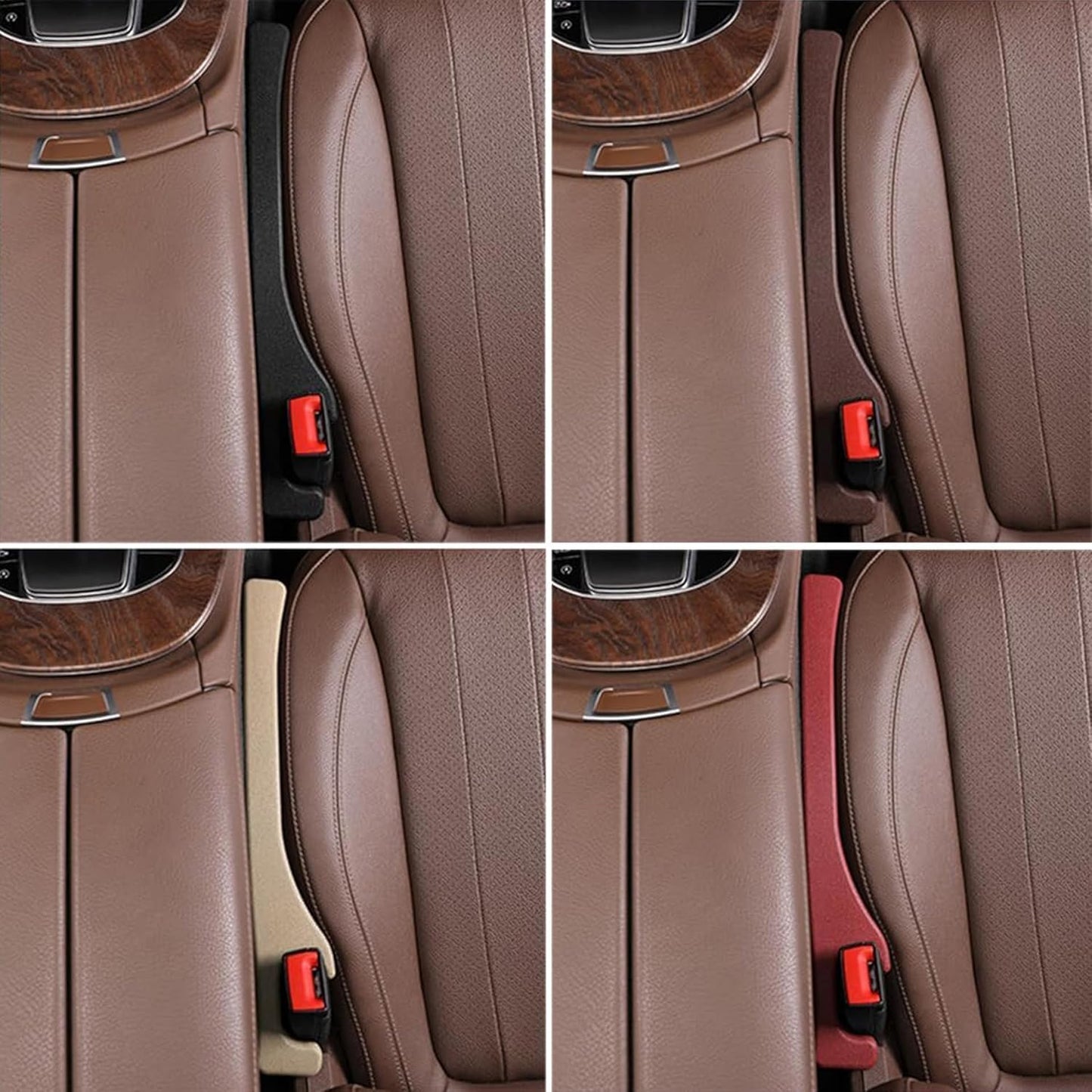 Car Seat Gap Filler Set of 2, Premium Interior Car Accessories, Multifunctional Car Storage Solution with Non-Slip Design, Fits Most Vehicles