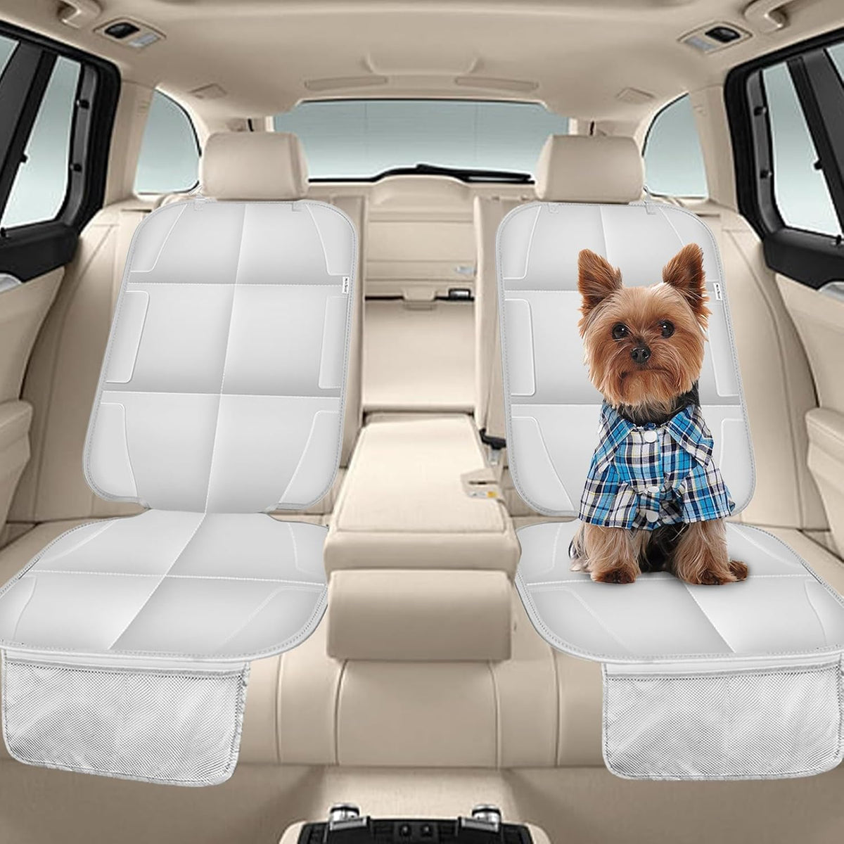 Meolsaek Car Seat Protector for Child Car Seat，Non-Slip Backing No Imprints