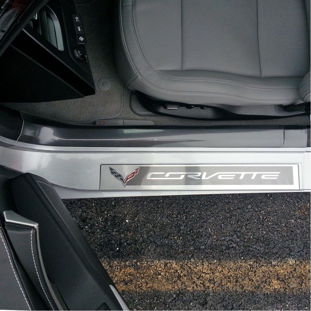 Corvette Clear Door Sill Protectors : C7 Stingray, Z51, Z06 (Clear)