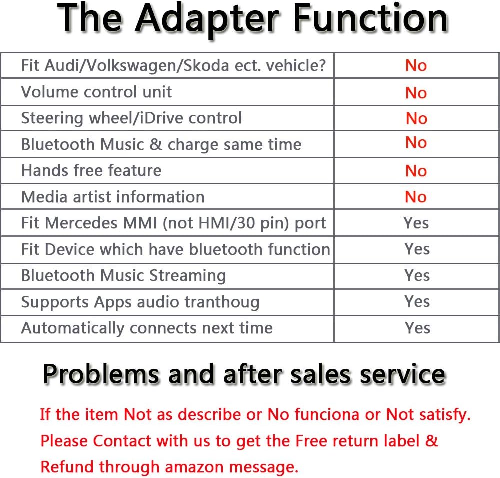 Yoper Bluetooth Kit for Mercedes-Benz MMI Car Interface Adapter