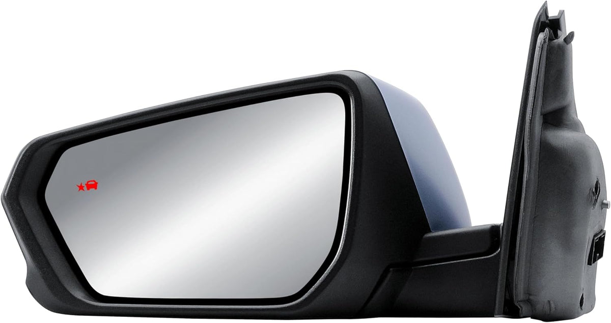 Driver Side Door Mirror Electric and Heated with BLIS (Blind Spot Sensor) and Primer Paintable Back Cover Manual Folding for Chevrolet Equinox GMC Terrain 2018-2024