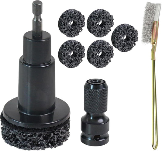 Wheel Hub Stud Cleaning Tool Kit Rust Removal Disc for Impact Wrench Drill
