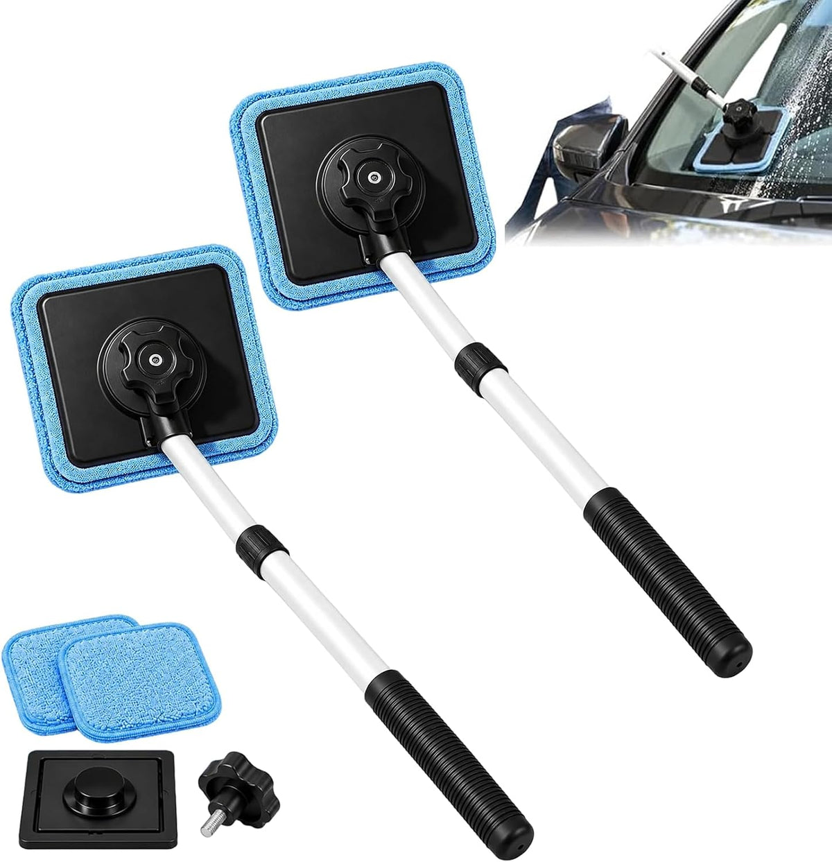 Dual Magnetic Car Windshield Cleaner, Magnetic Automotive (1PC)