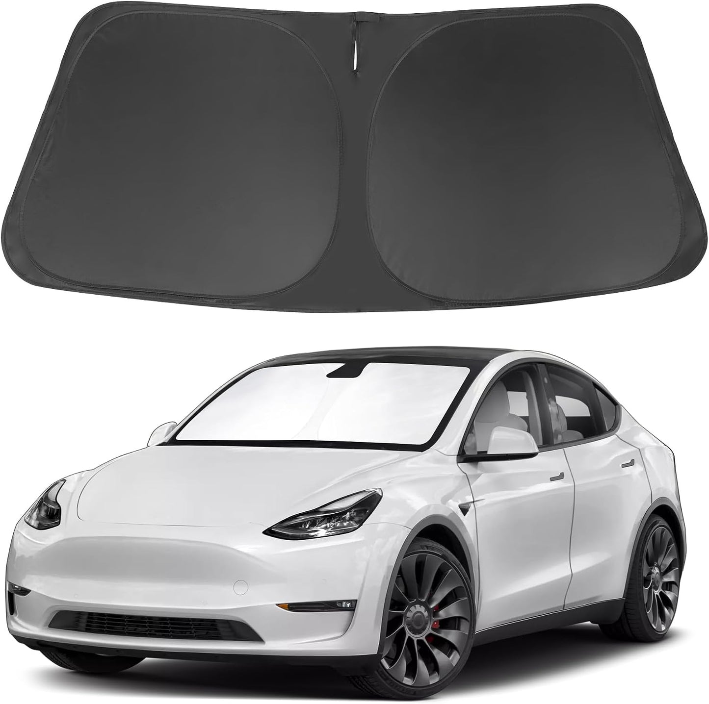 Windshield Sun Shade Compatible with 2015-2021 2022 2023 2024 2025 2026 Ford F150 F-150 (Lariat, King Ranch, Platinum, XL XLT Limited Raptor) Accessories Sunshade Shield Protector