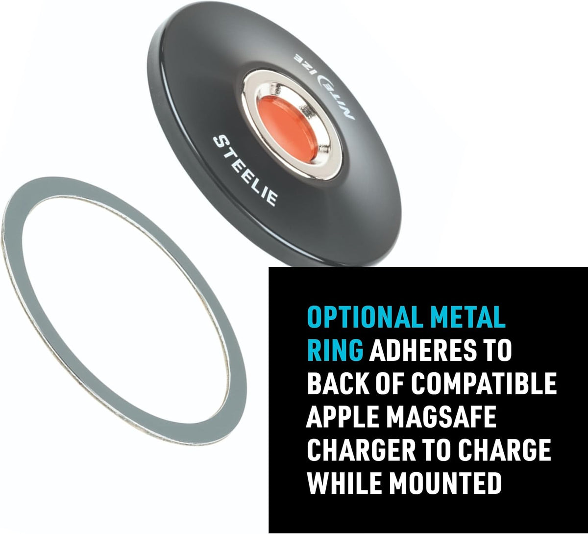Nite Ize Steelie Windshield Kit - Magnetic Cell Phone Holder for Car Accessories - Sturdy Car Windshield Mount for Cell Phones - Orbiter Plus