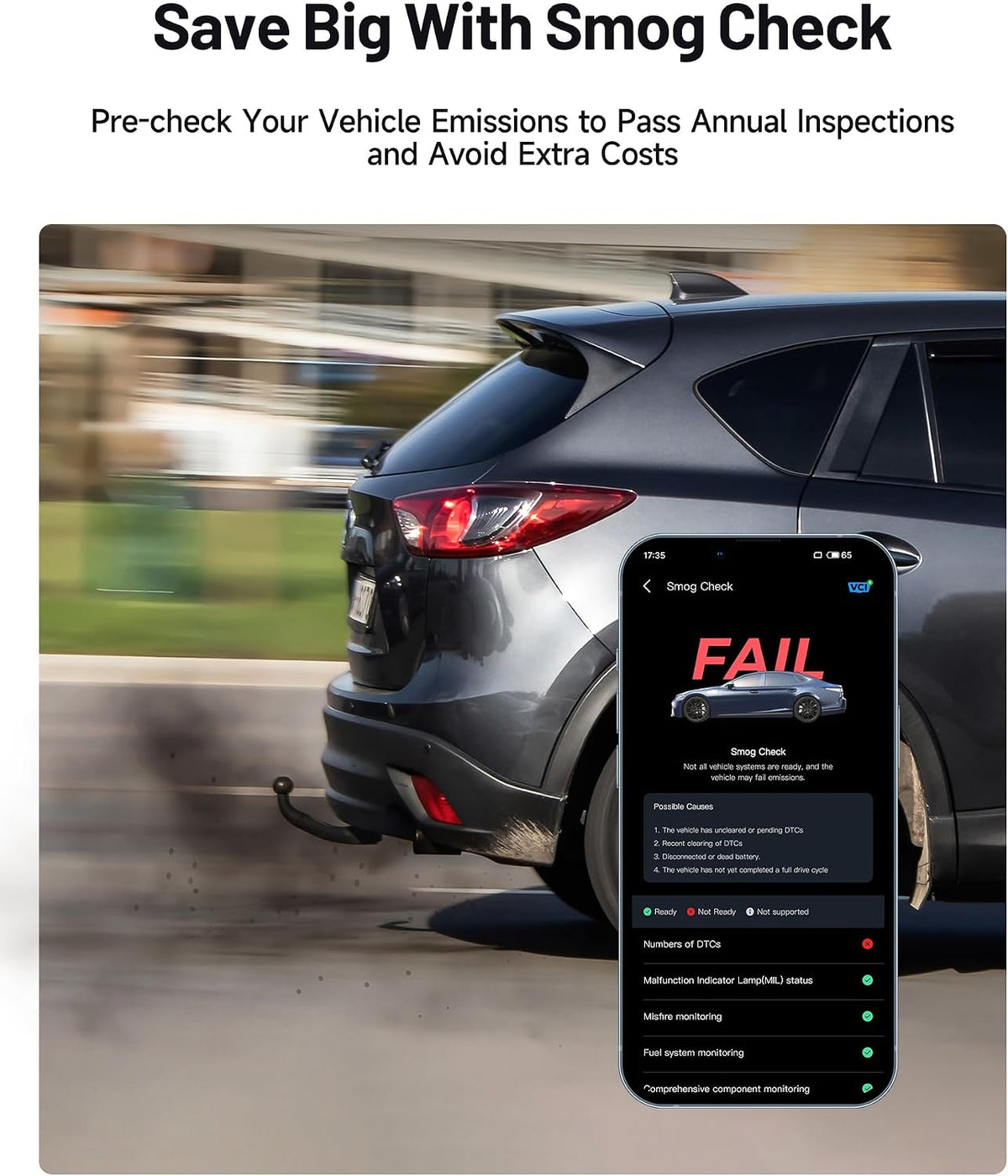TOPDON Carpal Bluetooth Car Code Reader, All System Scanner, iOS & Android