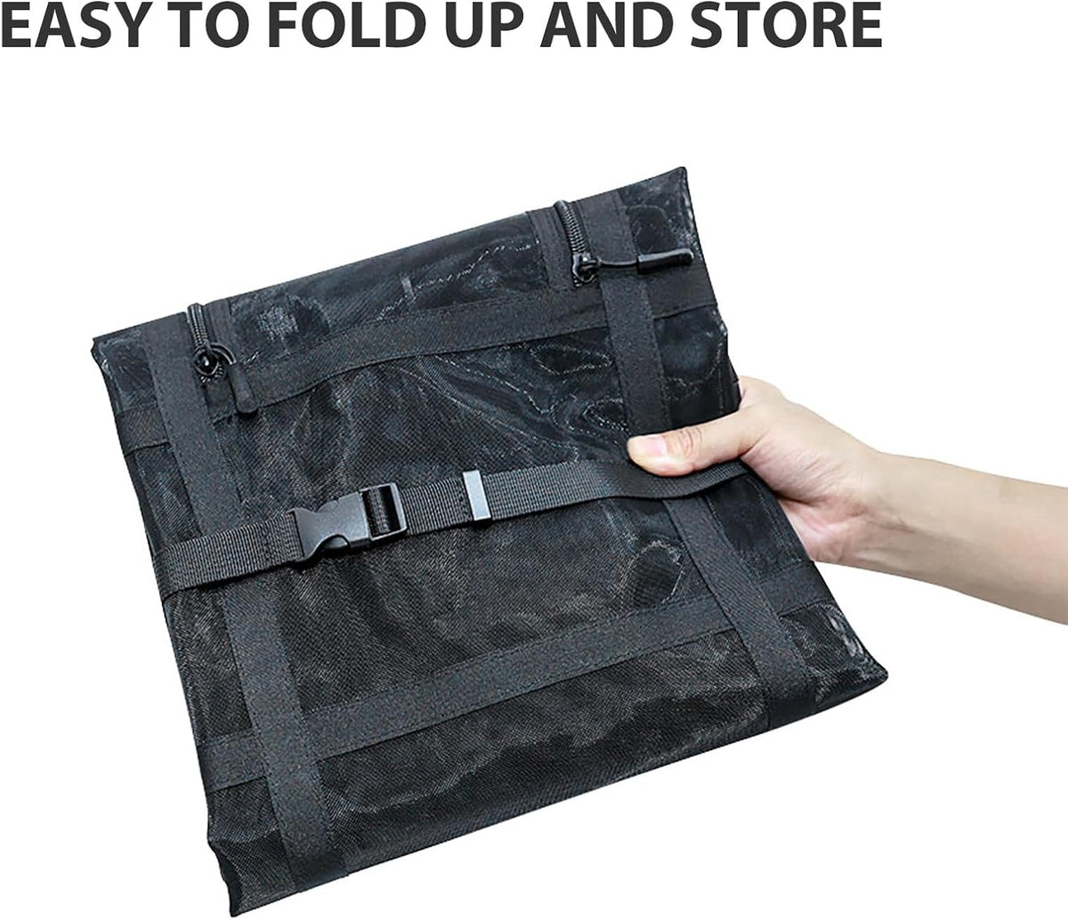 Car Ceiling Cargo Net Pocket 31"x21" Double-Layer Roof Storage for SUV Van