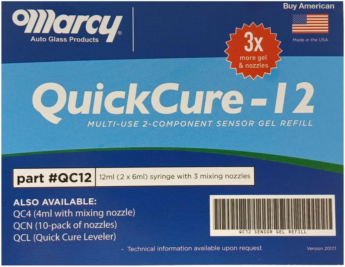 BAP Marcy Quick Cure Auto Windshield Rain Sensor (Lens) Multi Gel Kit 12ml 2Part