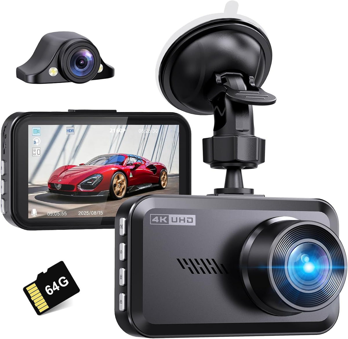 Miden 2-Channel Dash Cam