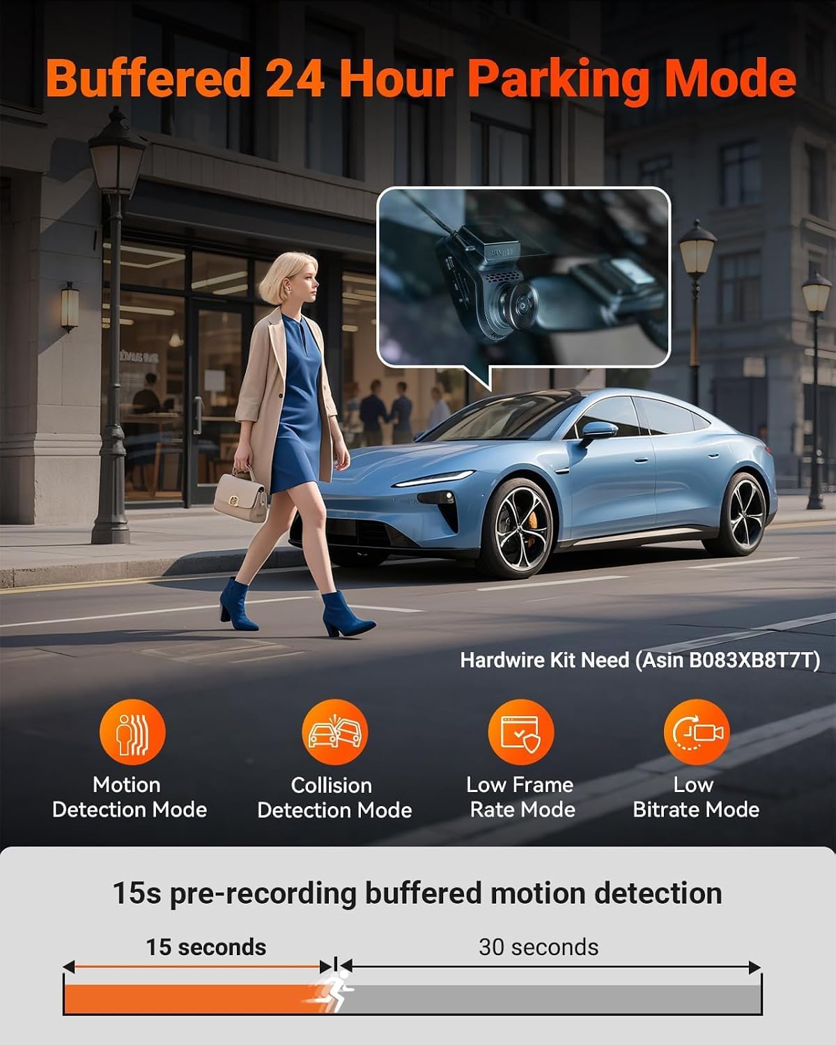 Vantrue S1 Pro 60fps Dash Cam Front and Rear, STARVIS 2 AI Dual Dash Cam